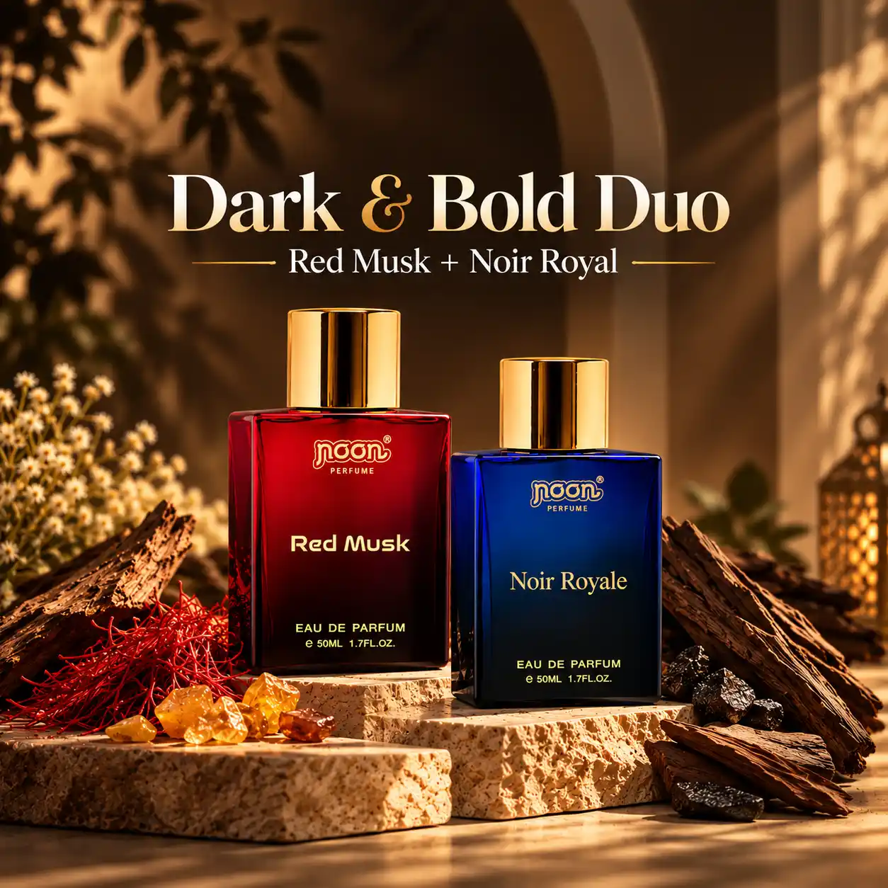 Dark & Bold Perfume Duo Dark & Bold Duo Red Musk + Noir Royal - Image 1